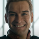 Homelander (Antony Starr) looks THRILLED